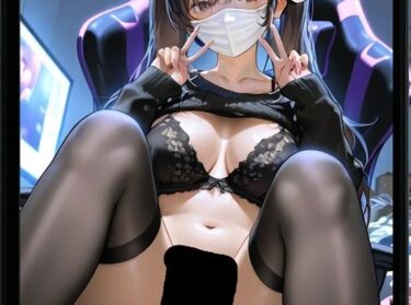 d_663428おっぱいがでかい巨乳陰キャの、顔出しNG匿名生配信ーFANZA 同人 漫画